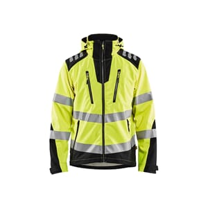 Softshelljakke varsel Varselgul/Svart 4XL