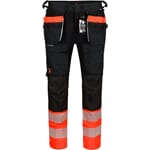 HIVIS STRETCHBUKSE HERRE SVART/RØD KL 1 C50