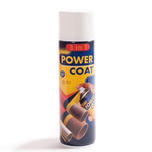 POWER COAT 3 i 1 spray - RAL 9010 Hvit