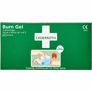 Cederroth Burn Gel Dressing 10 x 10 cm, 2 stk/eske