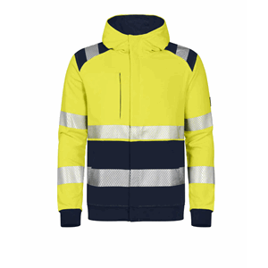 Tranemo Hettejakke HiViz Gul/Marine Multinorm XL